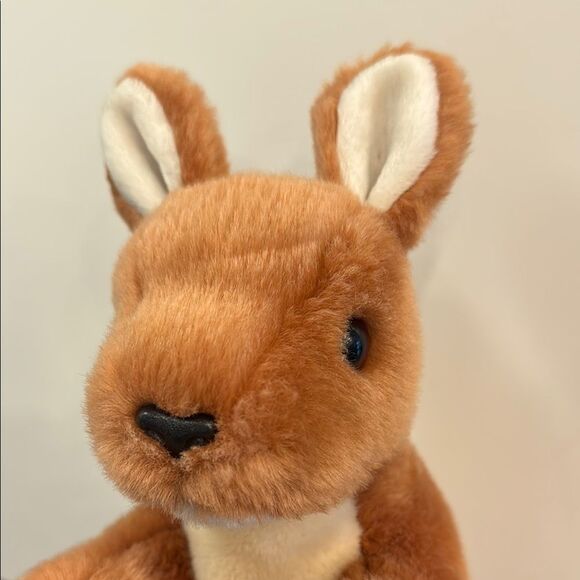 TY Beanie Buddies Collection Mama Kangaroo w/ Baby Joey in Pouch 13” Plush - Picture 2 of 9